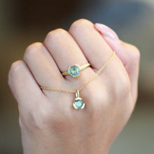 Load image into Gallery viewer, 14K Yellow Gold Necklace with moissanite