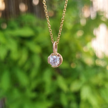Load image into Gallery viewer, 14K Yellow Gold Necklace with moissanite
