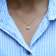 Load image into Gallery viewer, 14K Yellow Gold Necklace with moissanite