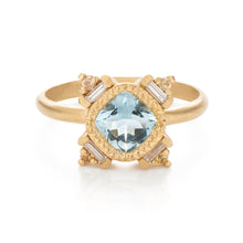 Load image into Gallery viewer, Aquamarine Solitaire Engagement Ring