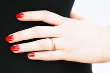 Load image into Gallery viewer, 14k Gold Contoured Band - 3.8mm Wide - Modern Unisex Ring