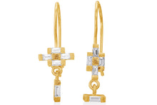 Load image into Gallery viewer, Drop Earrings baguette Diamonds
