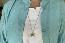 Load image into Gallery viewer, Gold Necklace with purple Sapphire