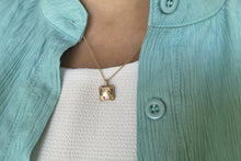 Load image into Gallery viewer, Gold Necklace with purple Sapphire