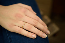 Load image into Gallery viewer, 18k Gold Curved Wedding Ring - Engagement Enhancer