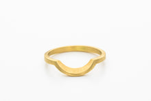 Load image into Gallery viewer, 18k Gold Curved Wedding Ring - Engagement Enhancer