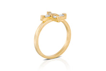 Load image into Gallery viewer, Modern Geometric Diamond Ring in 18k Gold