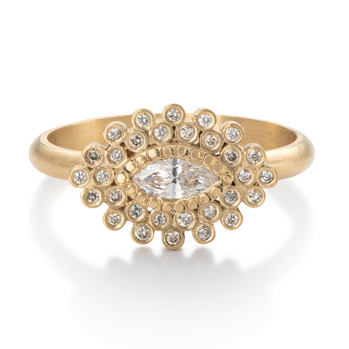 Marquise Alternative Engagement Ring set with Diamonds