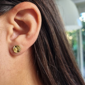 Diamomds Gold Stud Earrings 18k Gold