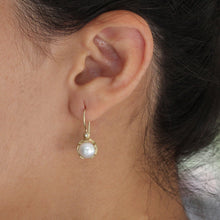 Load image into Gallery viewer, Baguette Diamond Drop Earrings