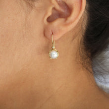 Load image into Gallery viewer, Baguette Diamond Drop Earrings