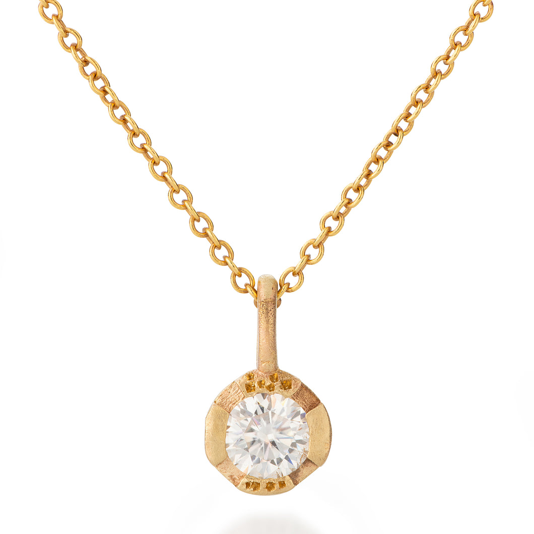 14K Yellow Gold Necklace with Green Sapphire (Copy)