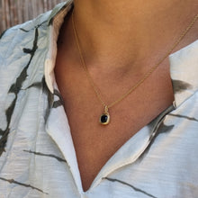 Load image into Gallery viewer, 14K Unique Gold  Black Spinel Necklace