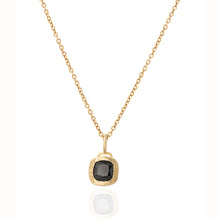 Load image into Gallery viewer, 14K Unique Gold  Black Spinel Necklace