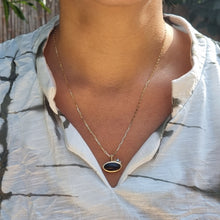 Load image into Gallery viewer, 14K Gold Statement Onyx Pendant Necklace