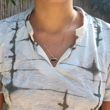 Load image into Gallery viewer, 14K Gold Statement Onyx Pendant Necklace