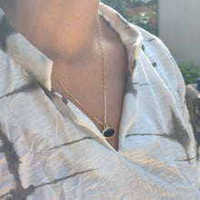 Load image into Gallery viewer, 14K Gold Statement Onyx Pendant Necklace