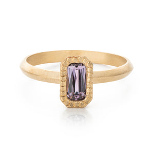 Purple Spinel Solitaire Engagement Ring