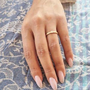 Unique Baguette Diamond Engagement Ring