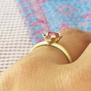 Pink and Blue Sapphire  Engagement Ring