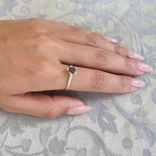 Load image into Gallery viewer, Spinel Solitaire Ring in 14K Gold – Minimalist Fine Jewelry with Textured Claw Setting