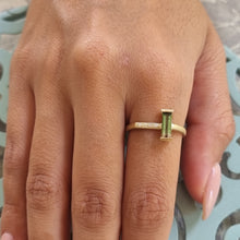 Load image into Gallery viewer, Bi-Color Tourmaline and Diamond Ring in 14K Gold – Modern Fine Jewelry with Watermelon Gemstone