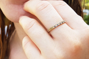 Sapphire Diamond Engagement Ring for Women