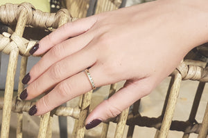 Diamond Tsavorite Engagement Ring for Women
