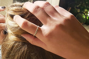 Sapphire Diamond Engagement Ring for Women