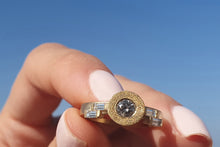Load image into Gallery viewer, Solitaire Baguette Diamond Gold Engagement Ring