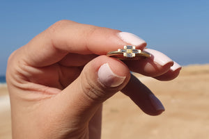 Unique Diamond Baguette Engagement Ring