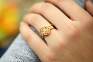 Diamonds Sapphires Wedding Rings Set