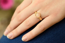 Load image into Gallery viewer, Diamond sapphire Engagement Ring 18k gold