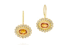 Load image into Gallery viewer, Sapphires Ellipse Earrings