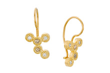 Load image into Gallery viewer, Diamonds Bridal Earrings 18k Solid Gold