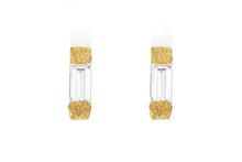 Load image into Gallery viewer, Stud Post Earrings with Baguette Diamonds