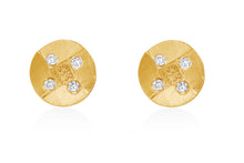 Load image into Gallery viewer, Diamonds Round Stud Earrings