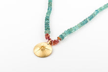 Load image into Gallery viewer, Sapphires Emerald Necklace Gold