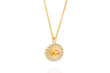 Load image into Gallery viewer, Sapphires Ellipse Necklace 18k Gold