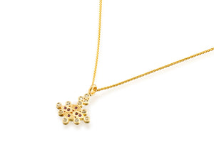 Ruby Sapphire Necklace Gold