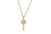 Load image into Gallery viewer, 18k  Necklace with square Diamond