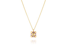 Load image into Gallery viewer, Gold Necklace with purple Sapphire