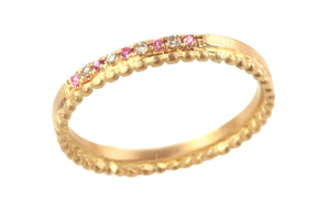 Diamond Sapphire Engagement Ring for Women