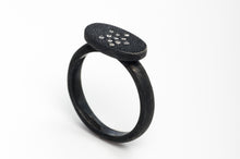 Load image into Gallery viewer, Diamond Rustic Silver Ring