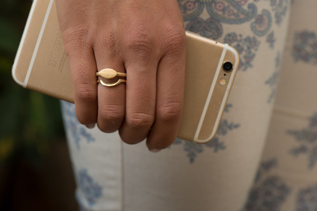 Wedding Ring Set with Marquise Shape