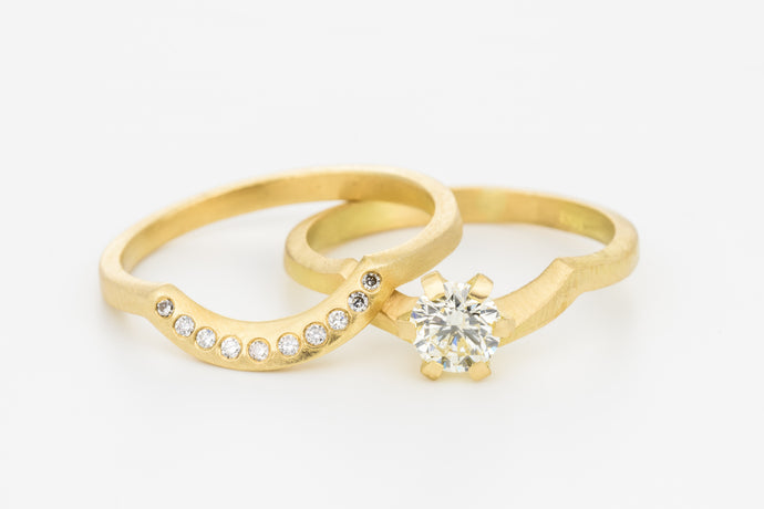 Diamond  Wedding Rings Set