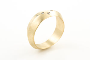 Alternative 14k Diamond Engagement Ring