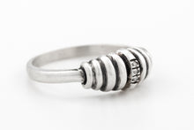 Load image into Gallery viewer, Rustic Silver Ring with Diamonds
