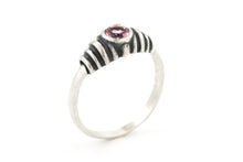 Load image into Gallery viewer, Tourmaline Solitaire Silver Ring
