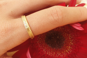 Champagne Diamond Wedding Ring